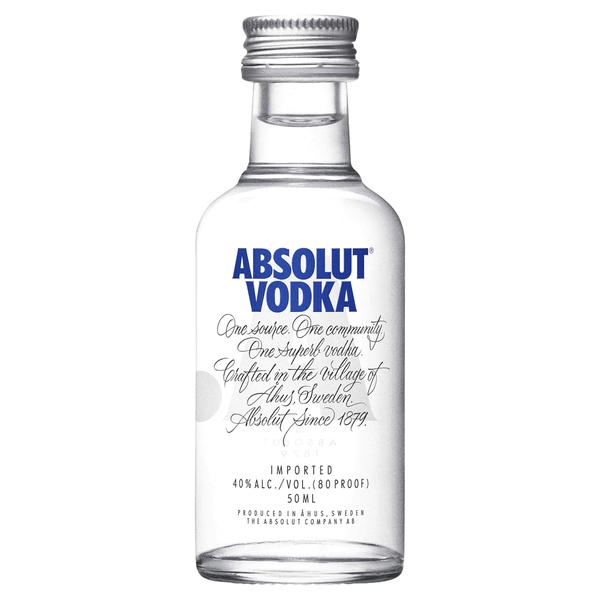 Absolut vodka @ 80 50ml